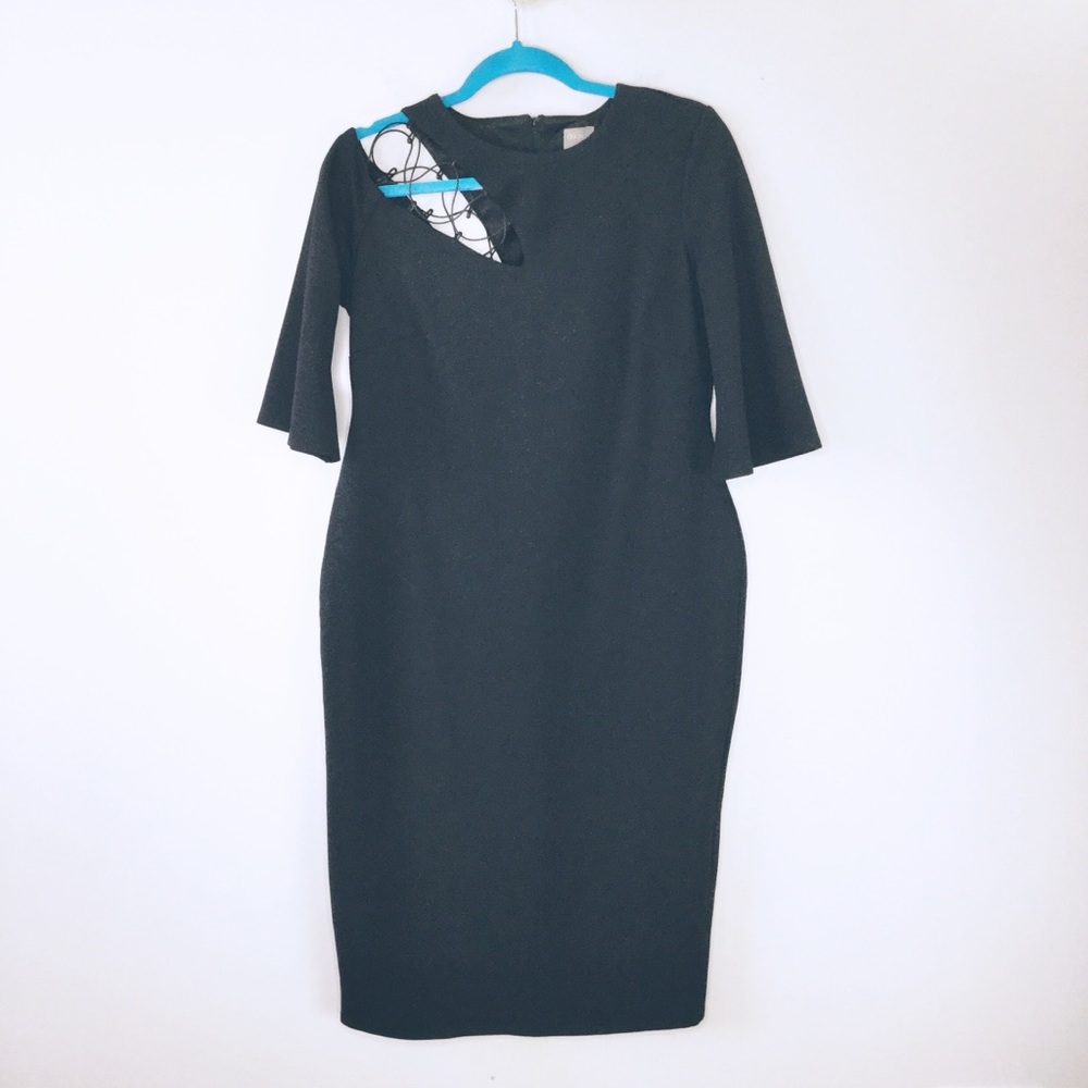 ASOS Dress Maternity Midi laced cutout shoulder